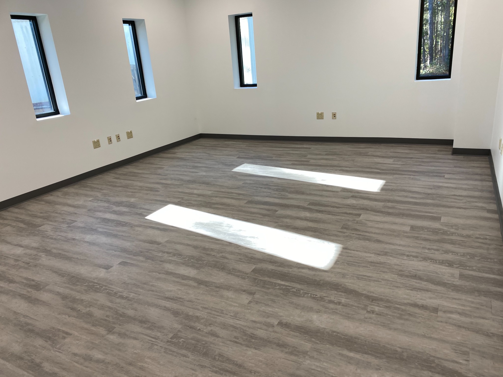 Finished flooring and interior space.